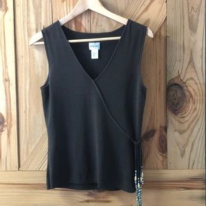 Chico’s sleeveless rayon/nylon top size 1 or M